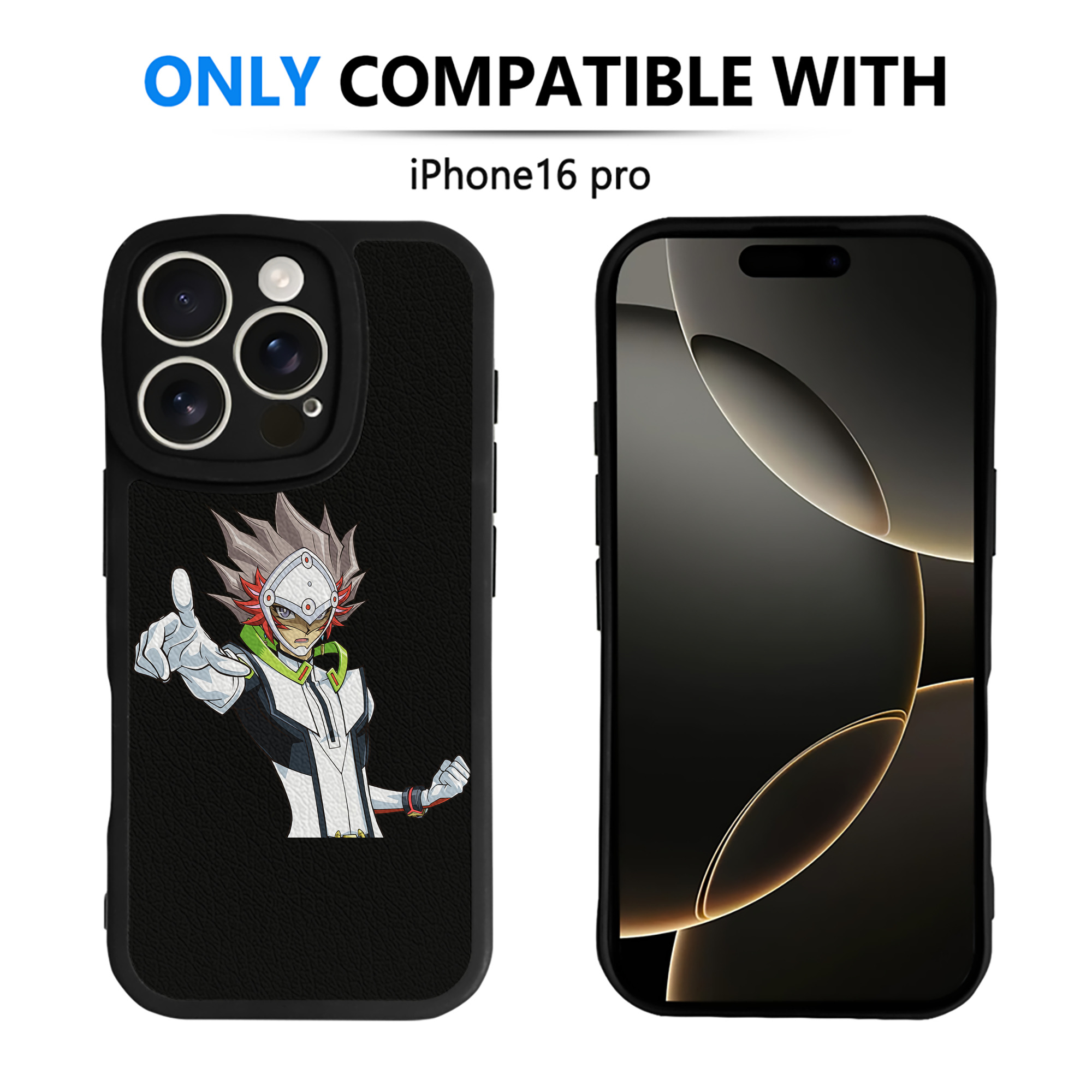 （画像用） 遊☆戯☆王 Yu-Gi-Oh! 【iPhone 16シリーズ対応】シリコンスマホケース（レザー調） 材質：シリコン